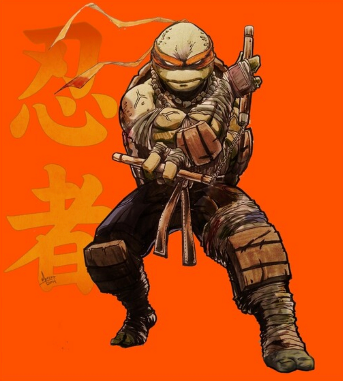 TMNT - Michelango Art Prints