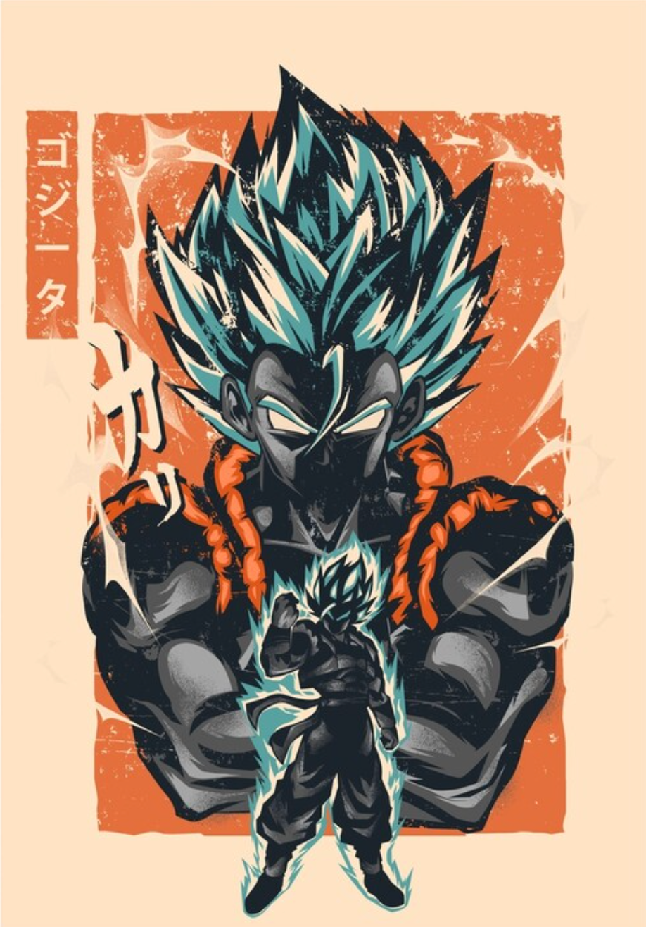 DBZ - Gotega Blue #1 Art Prints